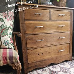 Beautiful French Country Rustic Chest/ Dresser 