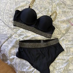 Black Gold Bathing Suit Bikini