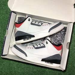 jordan 3 fire red denim size 13
