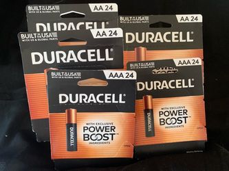 Duracell batteries AA and AAA