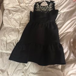 Kate Spade Pearl Embellished Mikado Dress