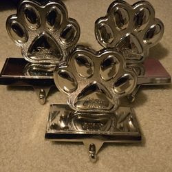 stocking hangers all for $10 dog feet