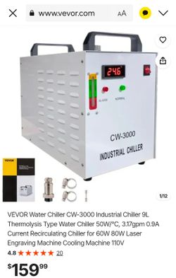 VEVOR CW-3000 Industrial Water Chiller