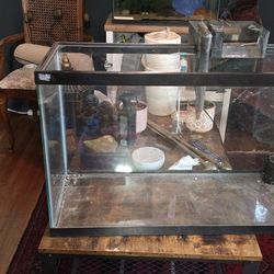 Free 20 Gal Fish Tank With Filter & Filter Sponge