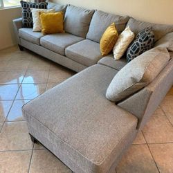 Beautiful Grey Sectional Couch From Jerome's 
