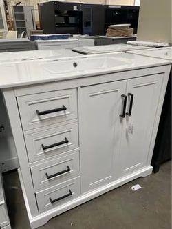 Assembled new 36" x 18” Bathroom Vanity with Sink Combo Standing Vanity Cabinet