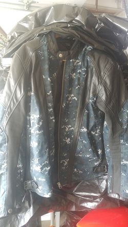 Agv jacket has some leather on it comfortable and clean