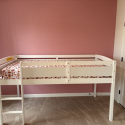 Loft Bed, Toy Storage, and Dresser