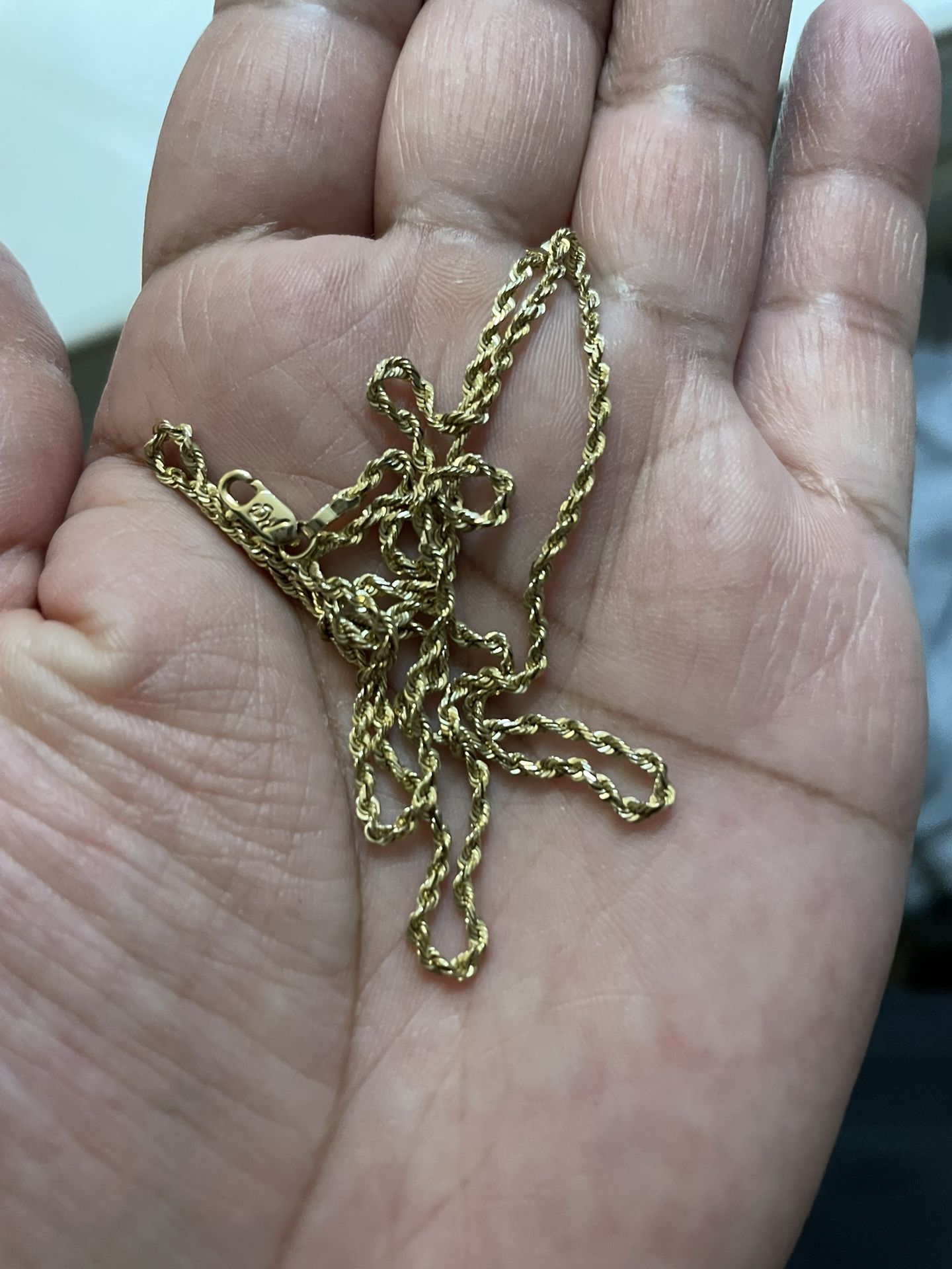 MICHAEL ANTHONY 14K YELLOW GOLD ROPE CHAIN Necklace Lobster Men’s 18” 2mm