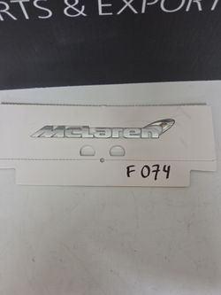 Mclaren 540C 570S 720S GT Rear Bumper Chrome Black Emblem Badge#F074