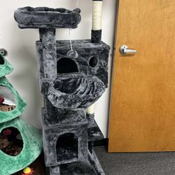64 Inches Cat Tree Tower/Multi-Level Activity Center for Indoor Big Felines