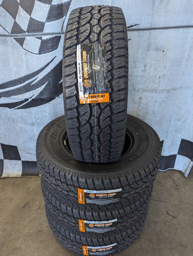 LT 285/70r17 "Brand New" Cosmo El Tigre AT All Terrain Load "E" Tires