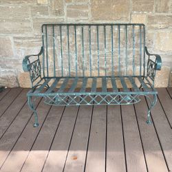 Wrought Iron Settee