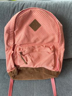 New Coral Polka Dot Backpack (Target) – With Tag