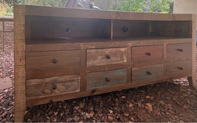 Rustic Wood Dresser / TV Stand (Farmhouse Style)