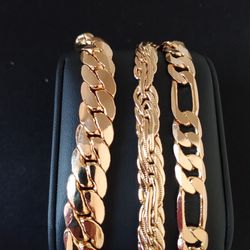 Gold 18k Deep Plated Chain Necklace Jewelry 