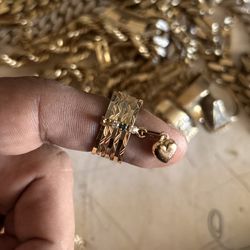 5 Grams 14k REAL Gold. Semanario Mothers Multi-Band Ring 