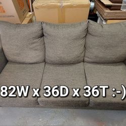 Free
3 seater sofa, 82 x 36 x 36T
Not a sleeper - Delivery Available 