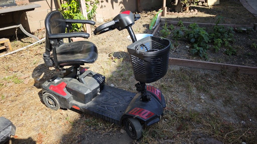 Free four wheeled electric scooter