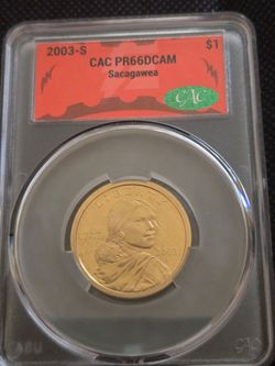 2003-S Sacagawea Proof $1 CAC PR66 DCAM | CAC Certified