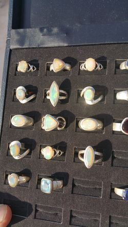 Opal in Sterling silver jewelry for sale