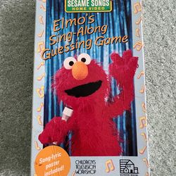 Sesame songs home video: Elmo sing along guessing game (VHS, 1991)