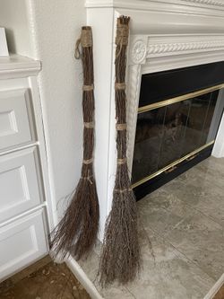 Stick Broom Pair