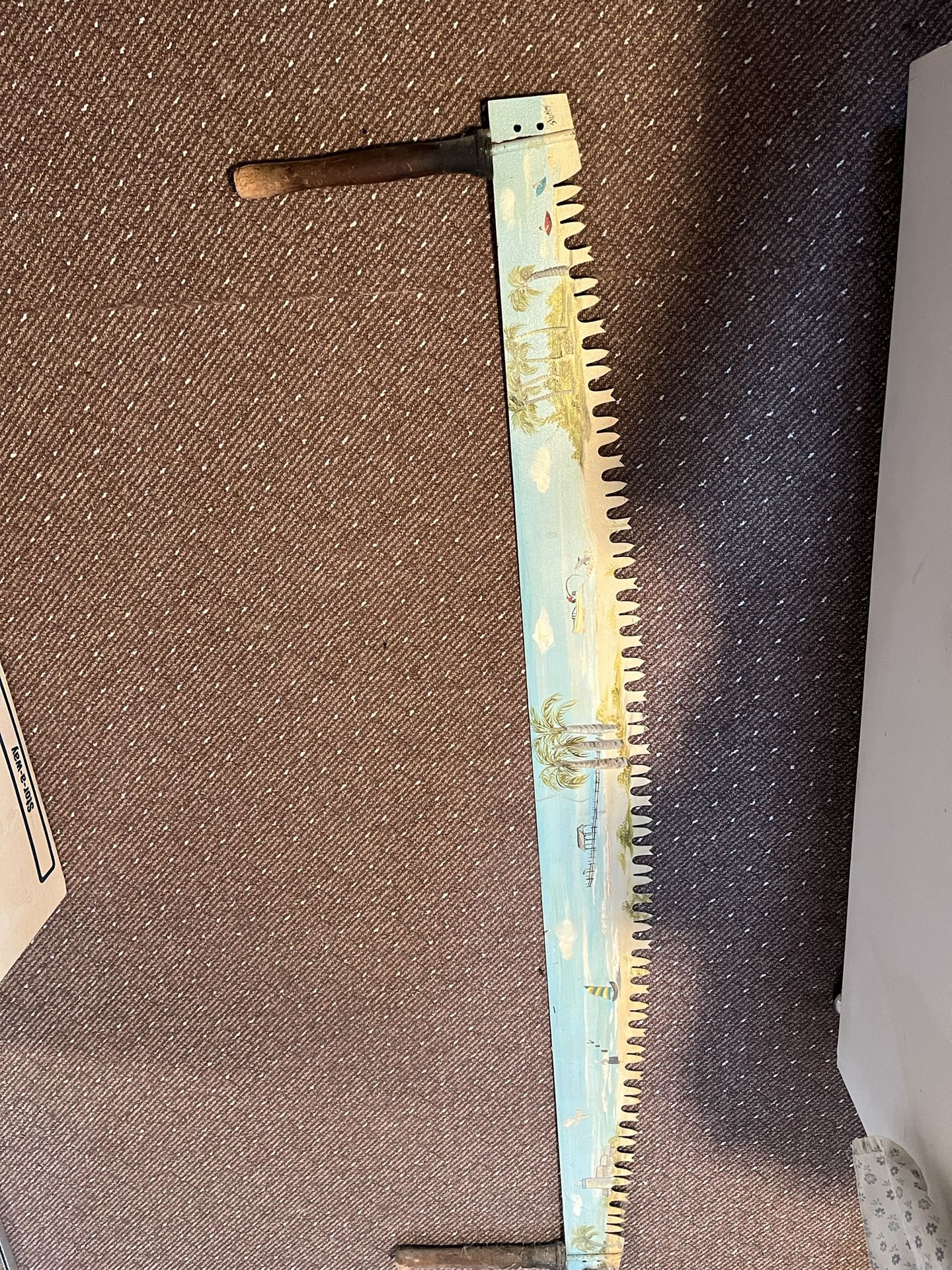 Painted 6 Foot Saw