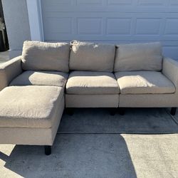 Small Sofa With Ottoman  FREE DELIVERY 