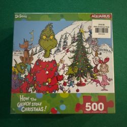Aquarius Dr. Seuss Grinch 500-Piece Puzzle