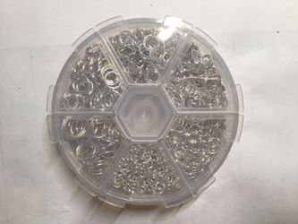 4/5/6/8/9/10mm DIY Shiny Jump Rings For Jewelry Making In Compact Container 