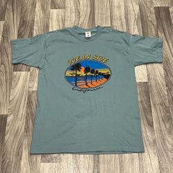 SIZE XL VNT 90’s OCEANSIDE CALIFORNIA SINGLE STITCH SHIRT MADE IN THE USA