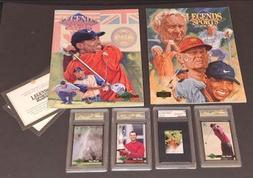 🔥 Tiger Woods Cards Stamp And Legend Sports Magazines USA Sports Cards Pro 🔥