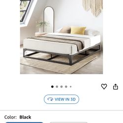 Mellow 9 Inch Metal Platform Bed Frame with Heavy Duty Steel Slat Mattress Foundation (No Box Spring Needed)