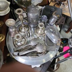 Lot Of Silver Stainless Steel Pieces,Some Rogers