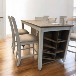 [OM] 🟪 Only $45 initial then take it home 🏡 Brand New Skempton Dining Set Chairs And Table 