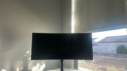 Curved LG Ultrawide Monitor with Stand