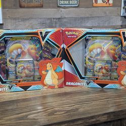 Pokemon Dragonite V Collection Box Sealed Comes with Fusion Strike and Evolving Skies