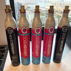 5x Sodastream Quick Connect 60L Cylinders (Empty)