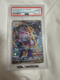 2015 POKEMON JAPANESE XY PROMO #155 FULL ART/HOOPA PSA 10 #155