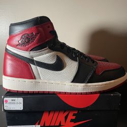 Bred Toe 1s Jordan Size 10