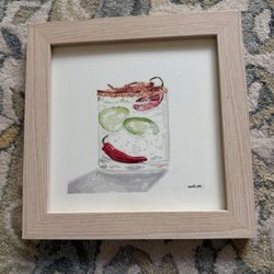 spicy margarita print with frame