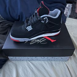 Jordan 4 Bred (Shipping Only)