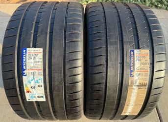 TWO BRAND NEW 325/30ZR21 Michelin Pilot Sport 4 Porsche Tires 325-30-21 325 30 21
