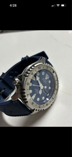 Citizen NY0040-17L + Sapphire Crystal , Yobokies Insert & Strapcode FKM