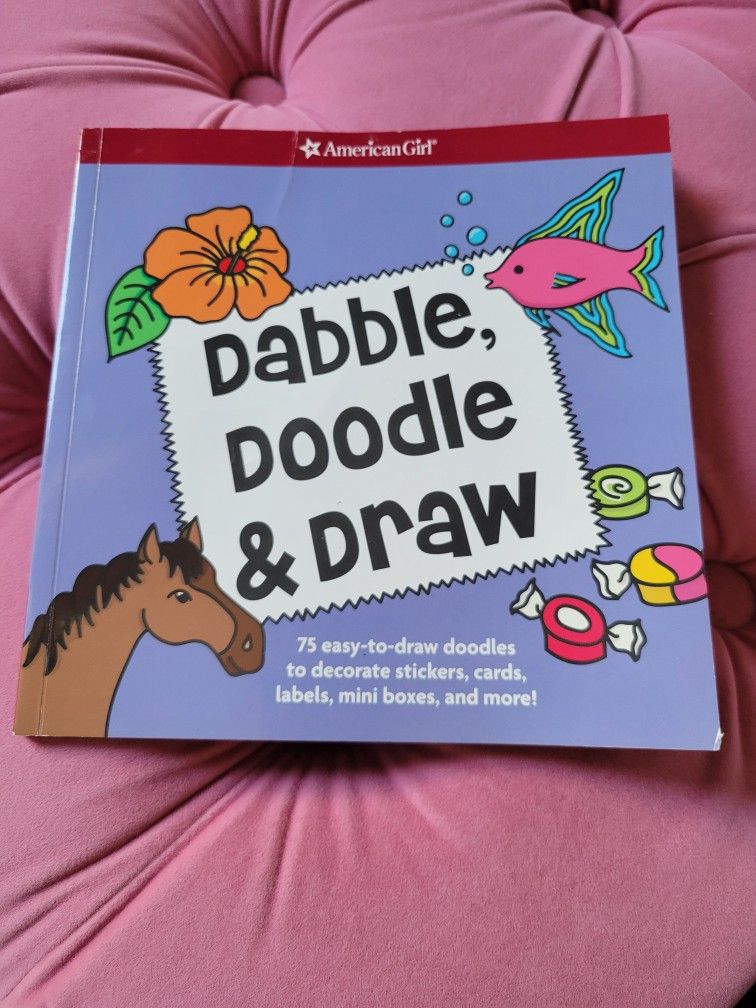 American girl dabble doodle and draw book