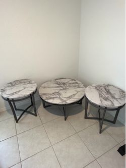 Living room table set