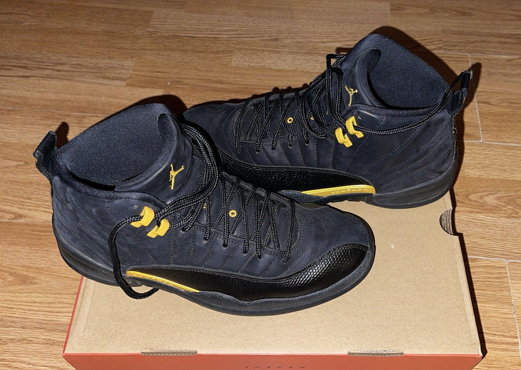 Jordan 12 Black Taxi Size 10.5