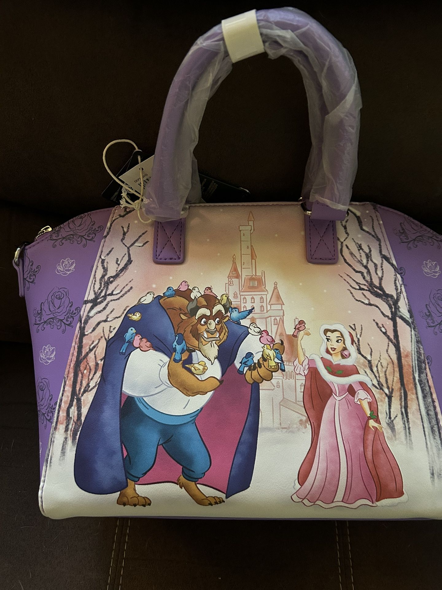 Loungefly Disney Beauty And The Beast Winter Scene Satchel Bag NWT/NEW Loungefly