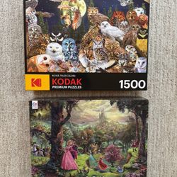 Bundle Of Two 1500 Piece Jigsaw Puzzles